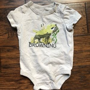 BROWNING onesie! EUC!